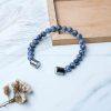 Sodalite Metallic Magnetic Bracelet