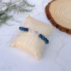 Azurite With Malachite Infinity Charm Bracelet