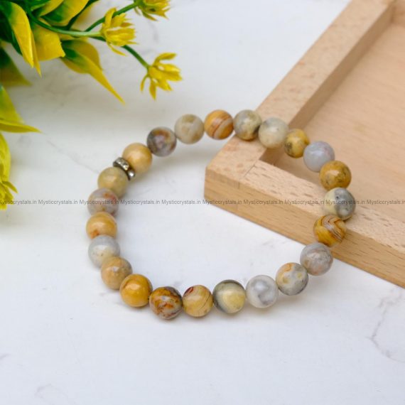 Crazy Lace Agate Bracelet