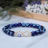 Evil Eye with Infinity Charm Bracelet