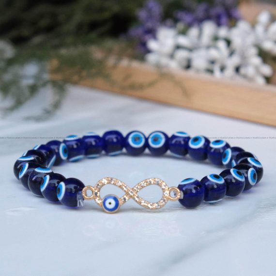 Evil Eye with Infinity Charm Bracelet