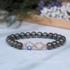 Golden Pyrite Infinity Charm Bracelet