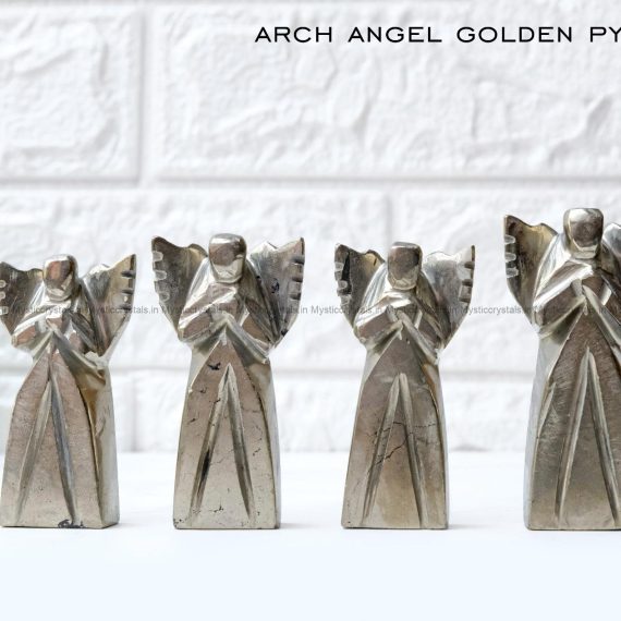 Gloden pyrite Crystal Arch Angel