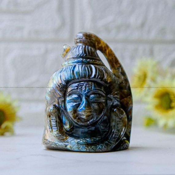 Labradorite Crystal Lord Shiva Head