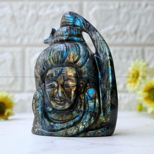 Labradorite Crystal Lord Shiva Head