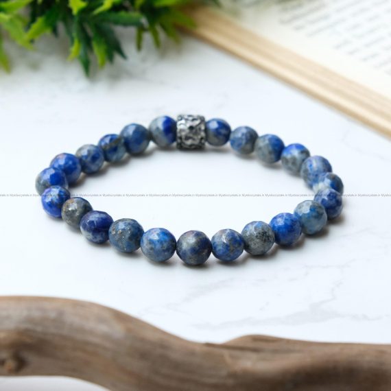 Lapis Lazuli Diamond Cut Bracelet