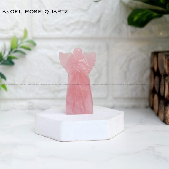 Rose Quartz Crystal Arc Angel