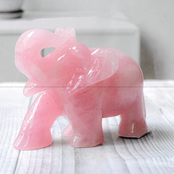 Rose Quartz Elephant