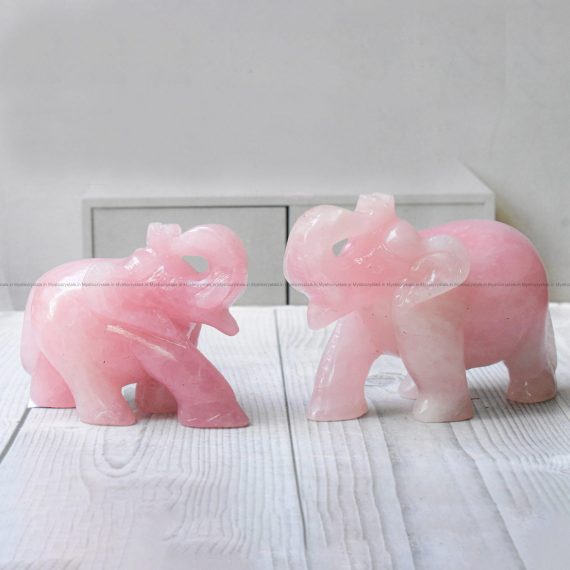 Rose Quartz Elephant