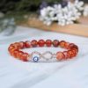 Red Sulemani Infinity Charm Bracelet