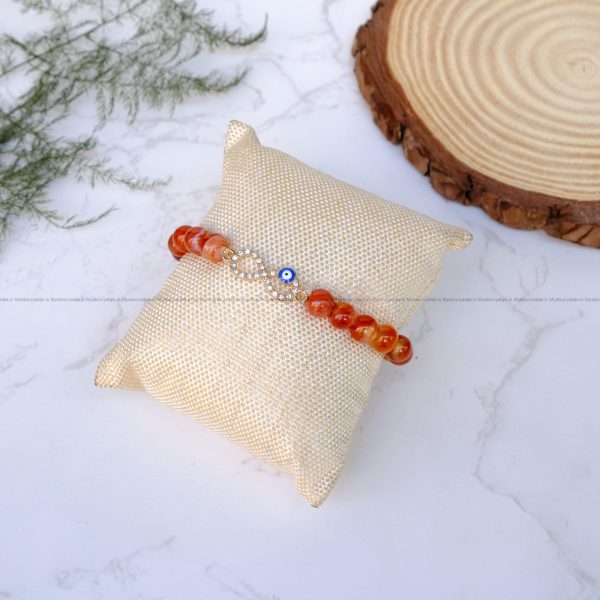 Red Sulemani Infinity Charm Bracelet