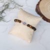 Tiger Eye Evil Eye Charm Bracelet