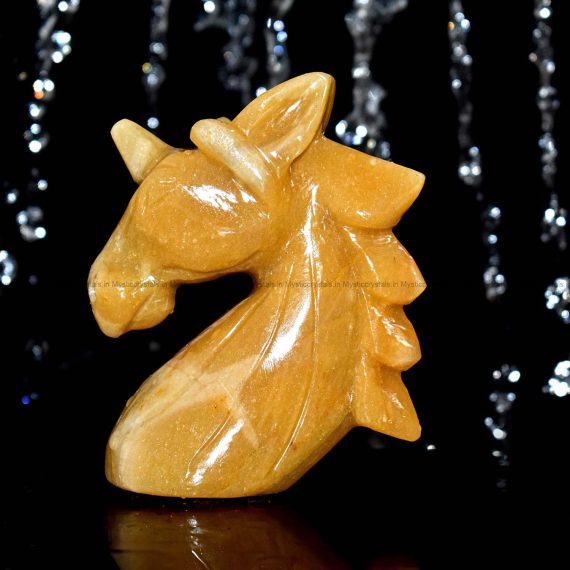 Yellow Aventurine Crystal Unicorn