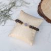 Bronzite Evil Eye Charm Bracelet