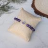 Charoite Evil Eye Charm Bracelet