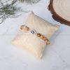 Crazy Lace Agate Evil Eye Charm Bracelet