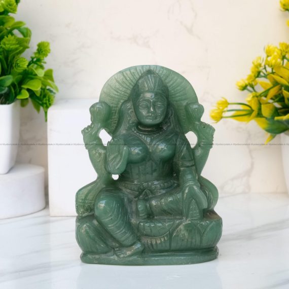 Green Aventurine Laxmi Mata Goddess of Wealth and Prosperity