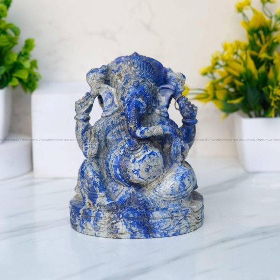 Lapis Lazuli Crystal Lord Ganesha
