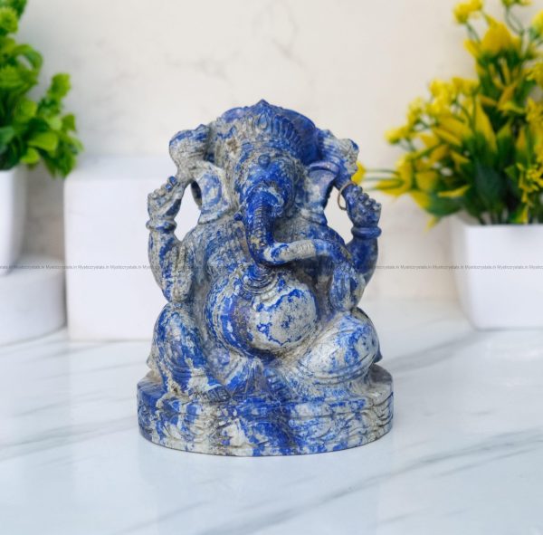 Lapis Lazuli Crystal Lord Ganesha