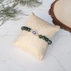 Moss Agate Evil Eye Charm Bracelet