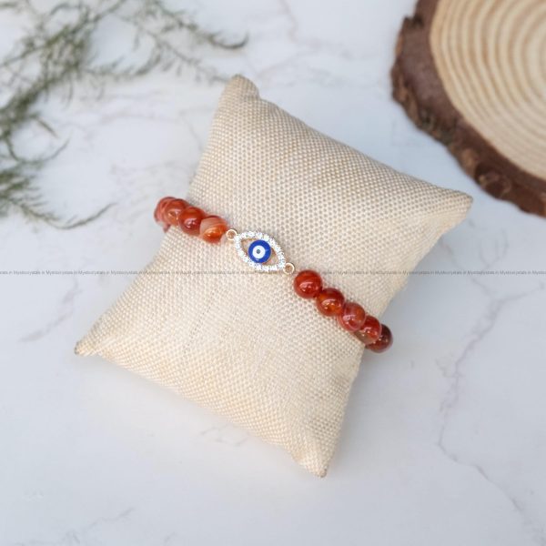 Red Sulemani Evil Eye Charm Bracelet