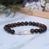 Red Tiger Eye Infinity Charm Bracelet