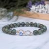 African Turquoise (Firoza) Infinity Charm Bracelet