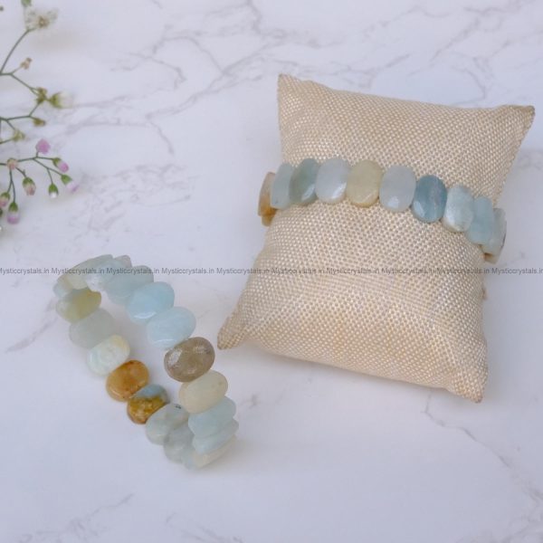 Amazonite Cut Stone Bracelet