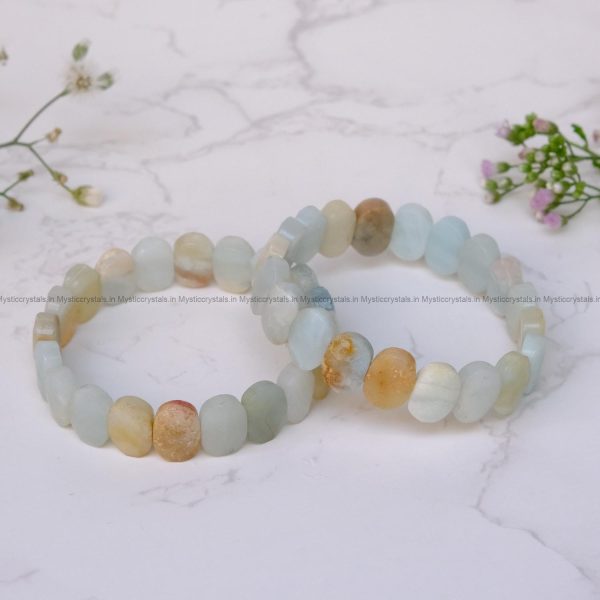 Amazonite Cut Stone Bracelet
