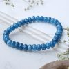 Blue apatite Button Bracelet