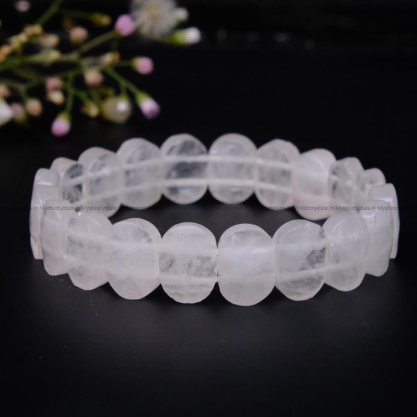 Clear Quartz Oval Faceted Bracelet - Image 2