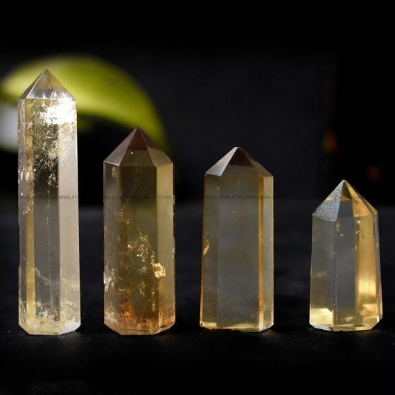 Premium Citrine Pointed Obelisk