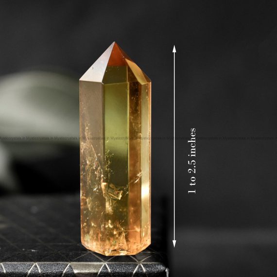 Premium Citrine Pointed Obelisk