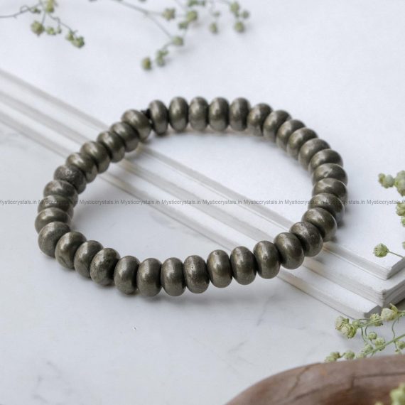 Golden Pyrite Button Bracelet