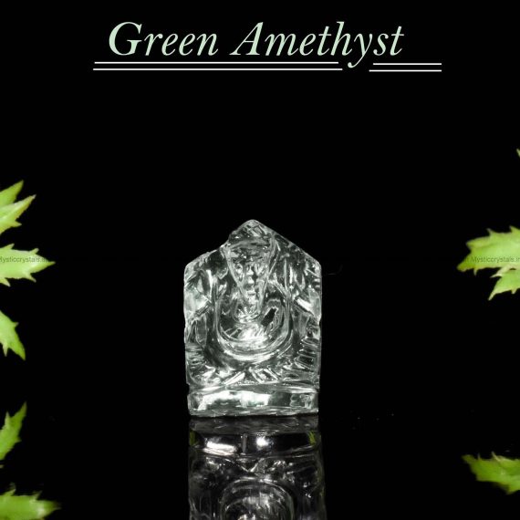 Natural Green Amethyst Ganesha