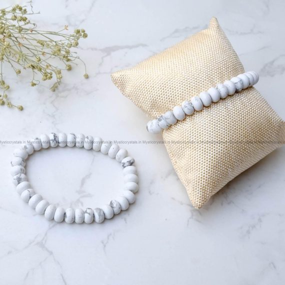 Howlite Button beads Bracelet