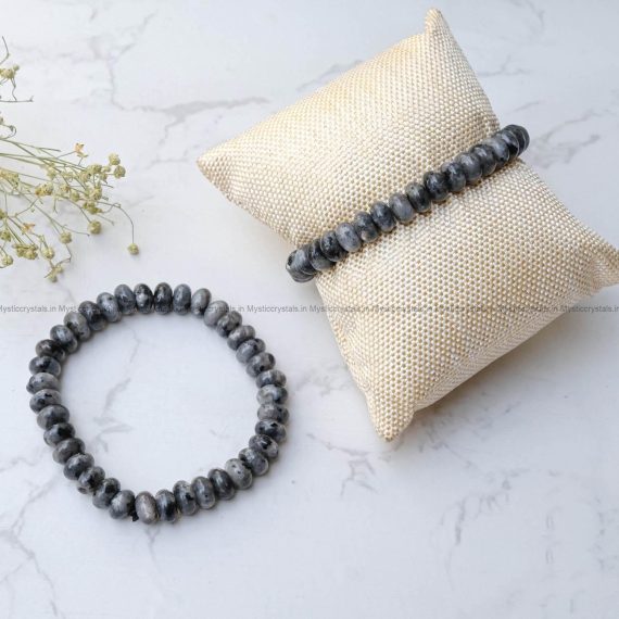 Larvikite Button Bracelet