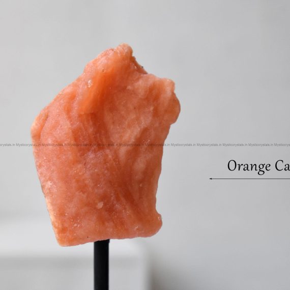 Orange Calcite Standing Raw