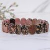 Rhodonite Oval Faceted Bracelet