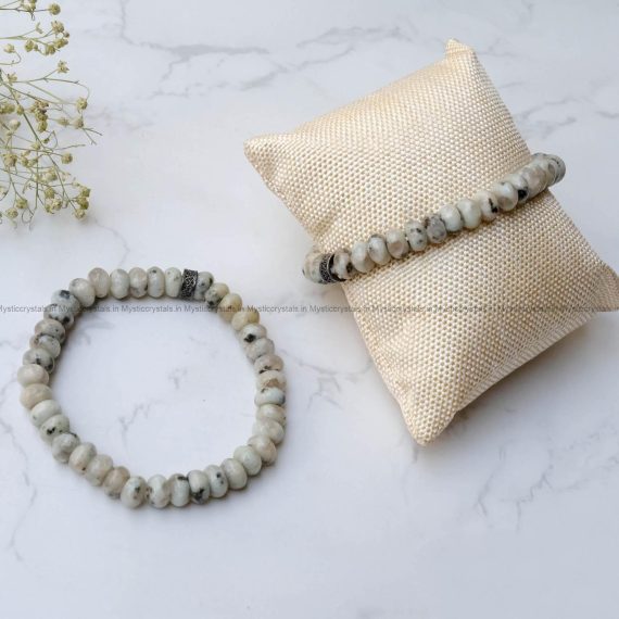 Kiwi Jasper Button Bracelet