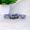 Sodalite with Tibetan 3 Eye Dzi Bead Bracelet