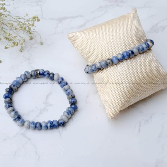 Sodalite Button Bracelet