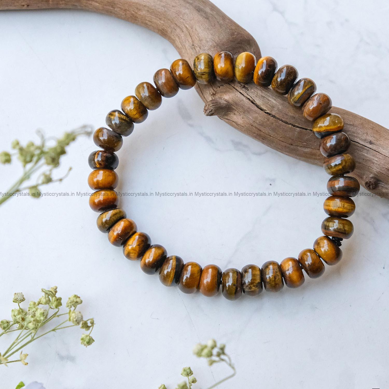 Tiger Eye Button Bracelet