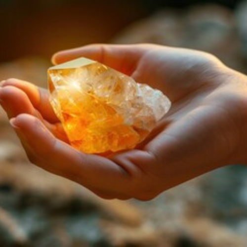 Citrine crystal Stone