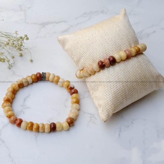 Yellow Aventurine Button Bracelet