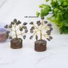 Golden Pyrite Bonsai Tree Set for Abundance