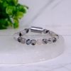 Rutilated Quartz Metallic Magnetic Bracelet