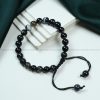 Black Sulemani Adjustable Bracelet