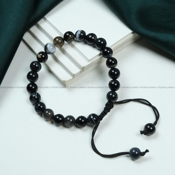 Black Sulemani Adjustable Bracelet
