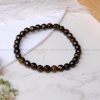 Bronzite 6 mm Diamond Cut Bracelet